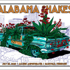 ALABAMA SHAKES Nashville gigposter by Tim Doyle